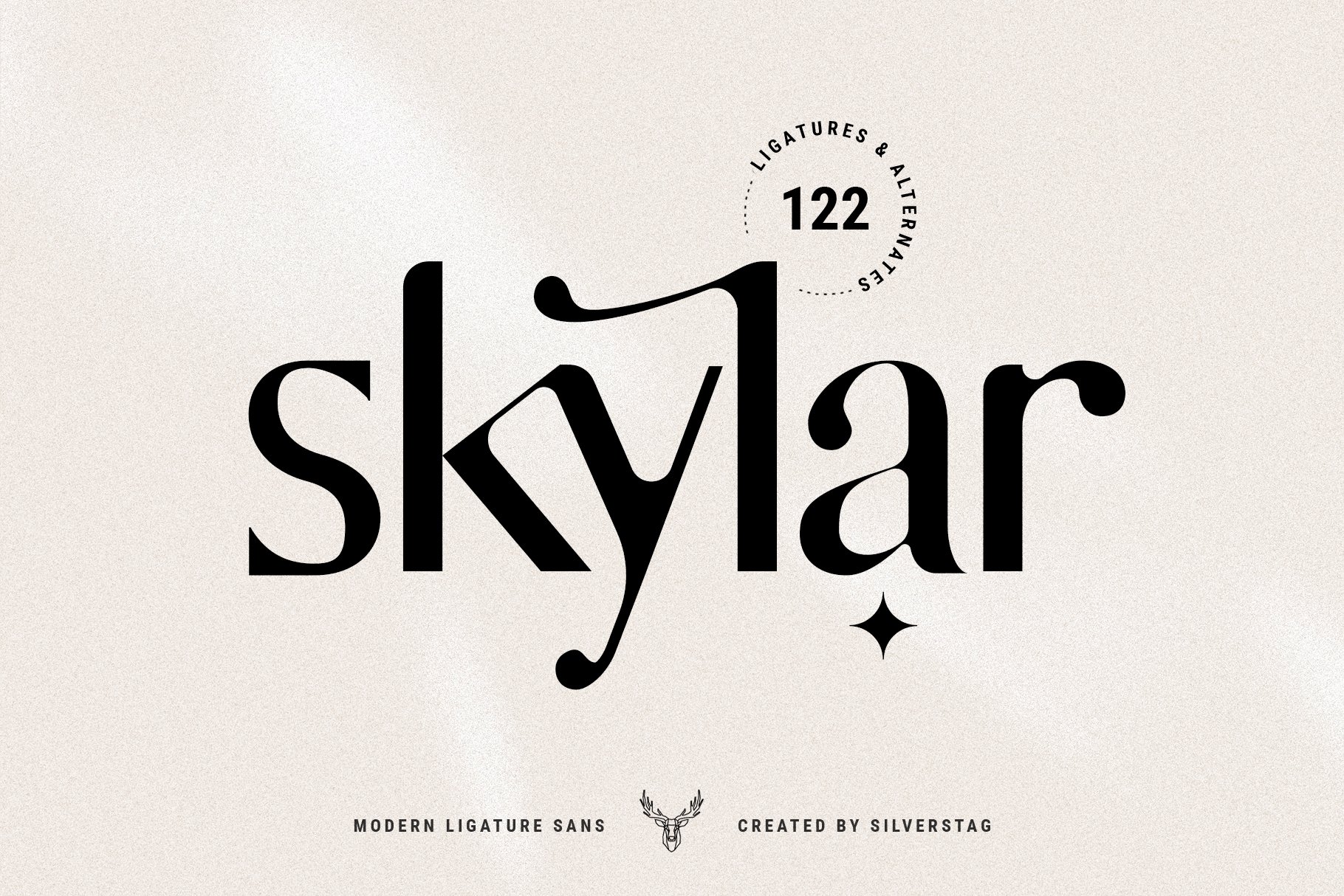 Пример шрифта Skylar Sans Bold Outline