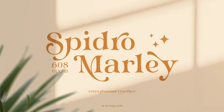 Пример шрифта Spidro Marley