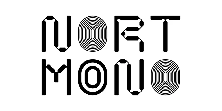 Пример шрифта Nort Mono