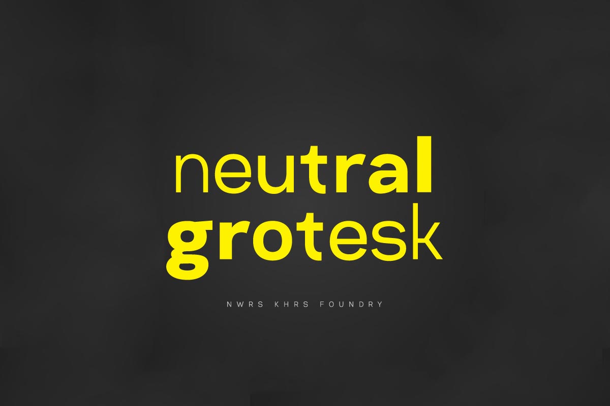 Пример шрифта Neutral Grotesk