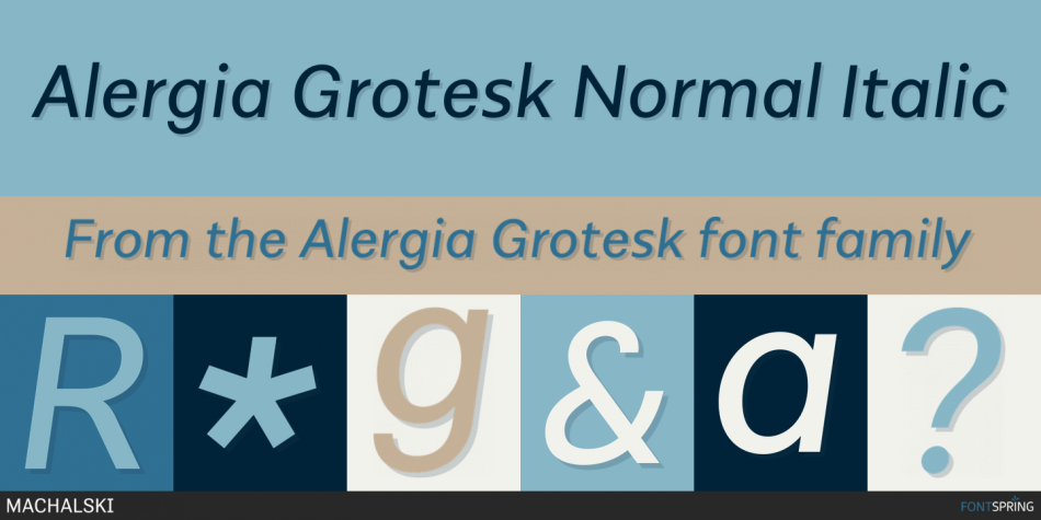 Пример шрифта Alergia Normal