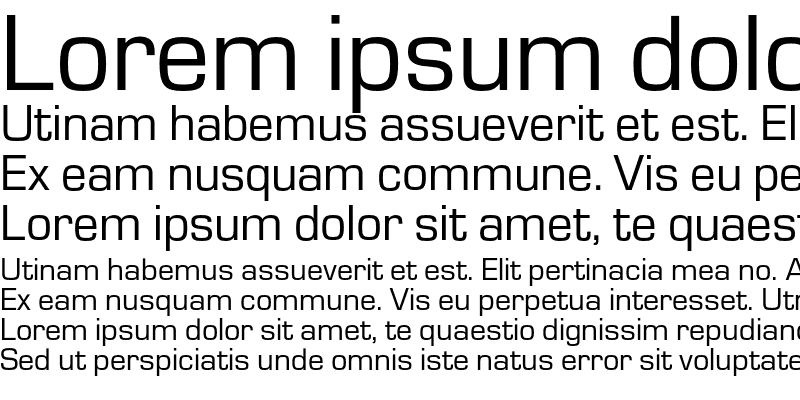 Пример шрифта Europe C