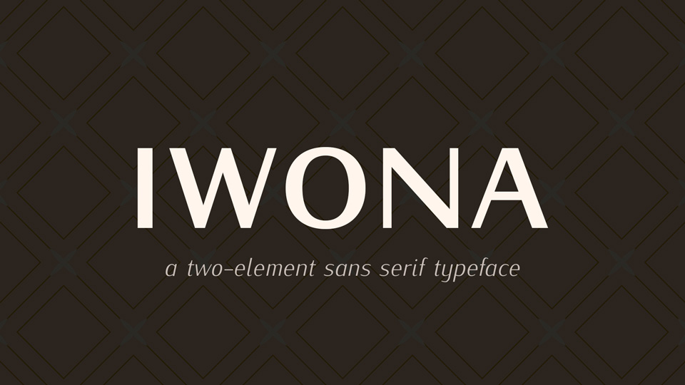 Пример шрифта Iwona