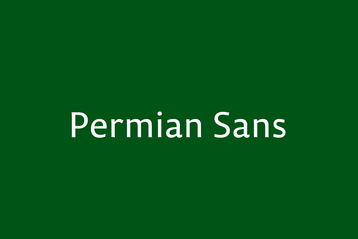 Пример шрифта Permian Sans