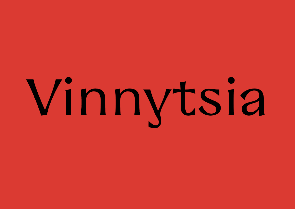 Пример шрифта Vinnytsia Sans