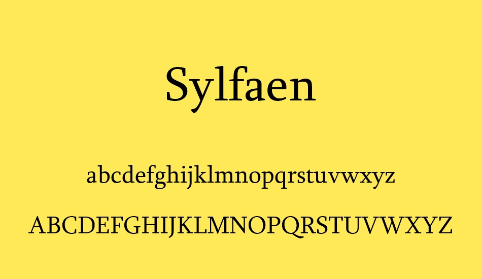 Пример шрифта Sylfaen