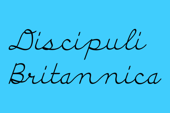 Пример шрифта Discipuli Britannica