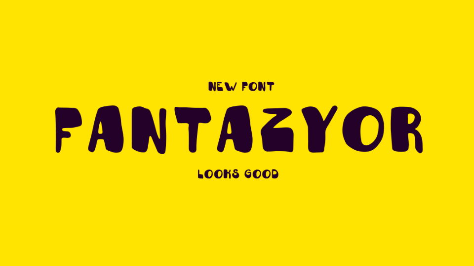 Пример шрифта Fantazyor