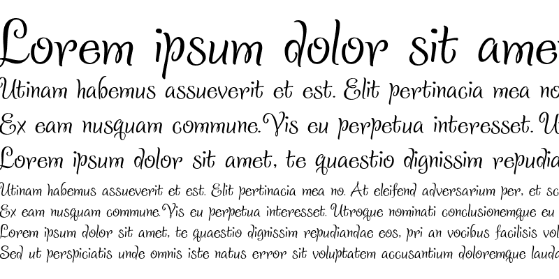 Пример шрифта Sladkoeshka