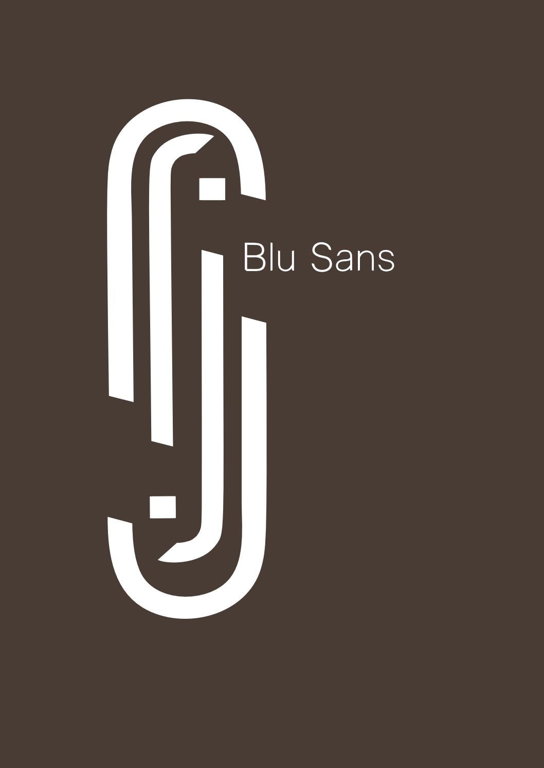 Пример шрифта Blu Sans