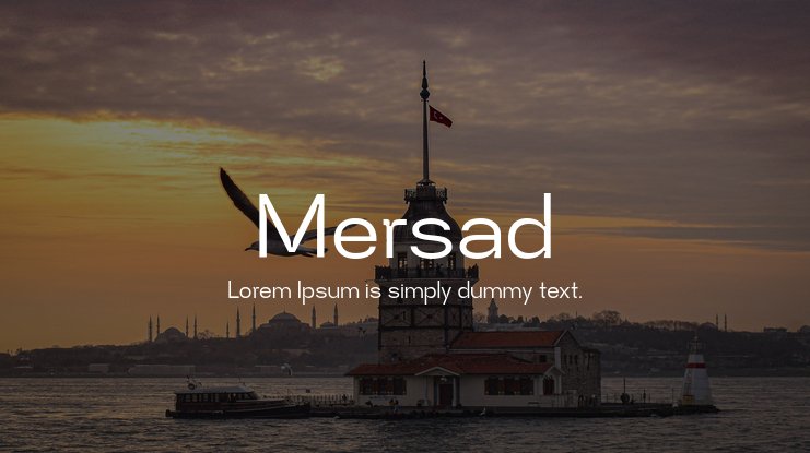 Пример шрифта Mersad