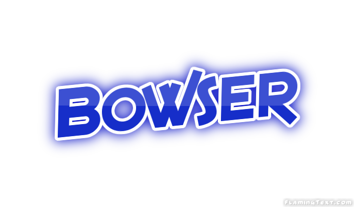 Пример шрифта Bowser