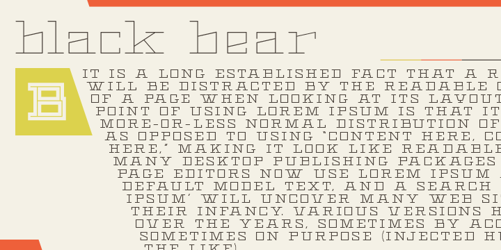 Пример шрифта Black Bear Regular