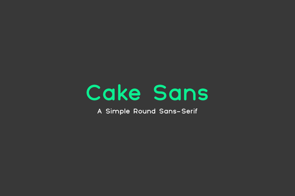 Пример шрифта Cake Sans