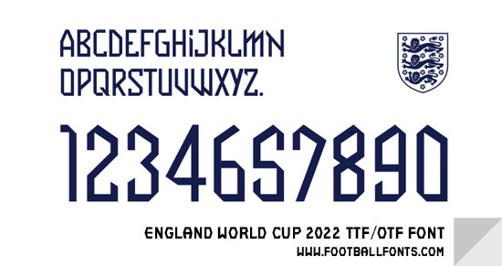 Пример шрифта England FC 2022 Regular
