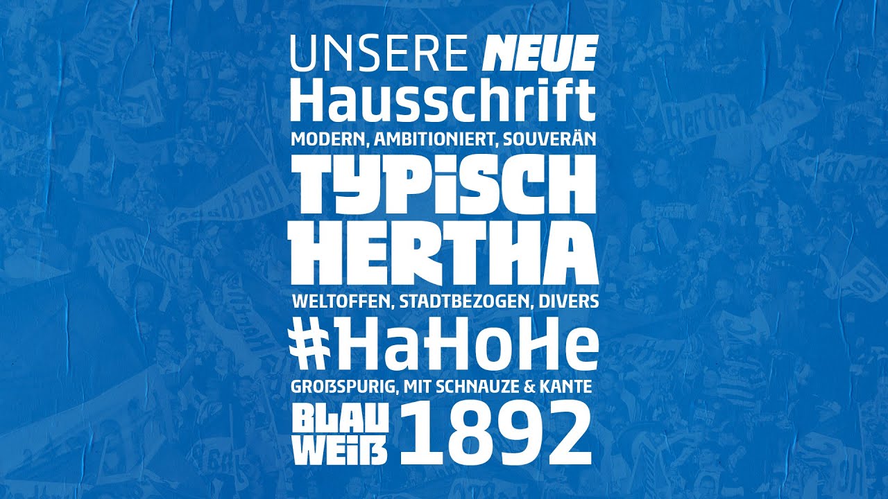 Пример шрифта Hertha BSC