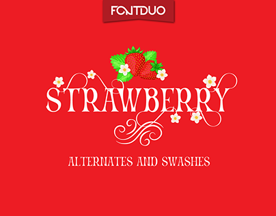 Пример шрифта Strawberry