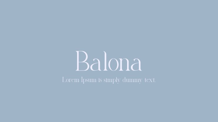 Пример шрифта Balona