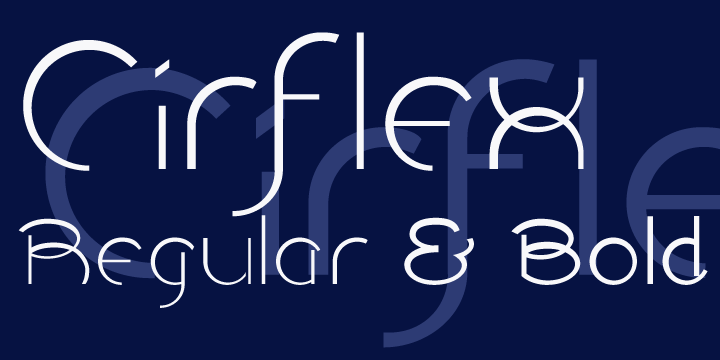 Пример шрифта Cirflex Bold