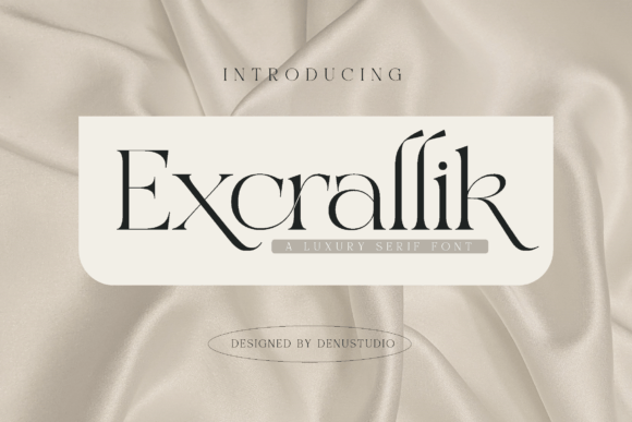 Пример шрифта Excrallik