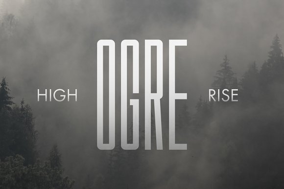 Пример шрифта Ogre Regular
