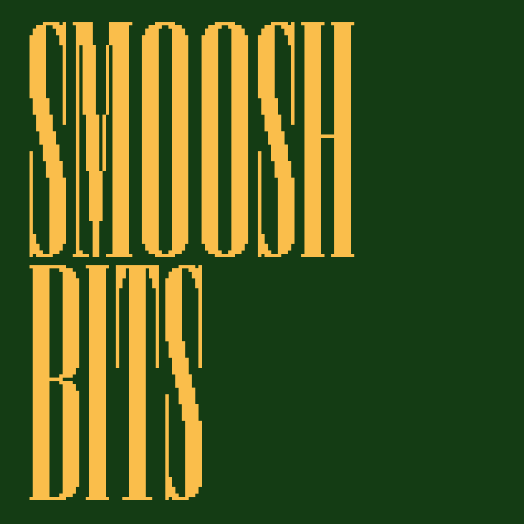 Пример шрифта Smoosh Bits