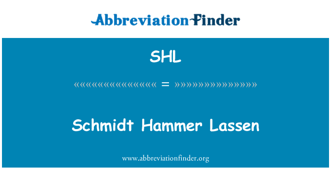 Пример шрифта Schmidt Hammer Lassen