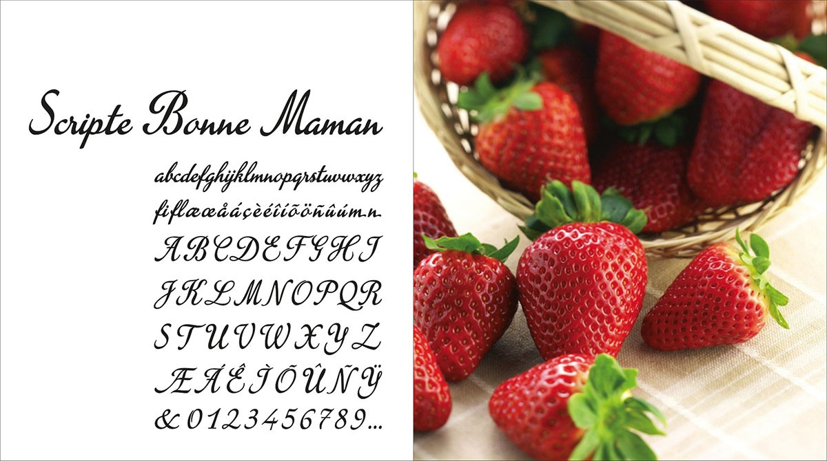 Пример шрифта Bonne Maman Regular
