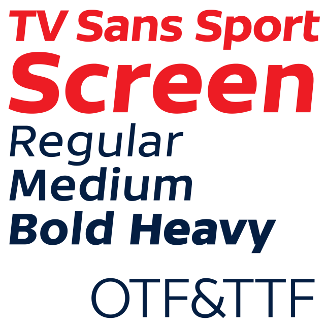 Пример шрифта TV Sans Sport Screen