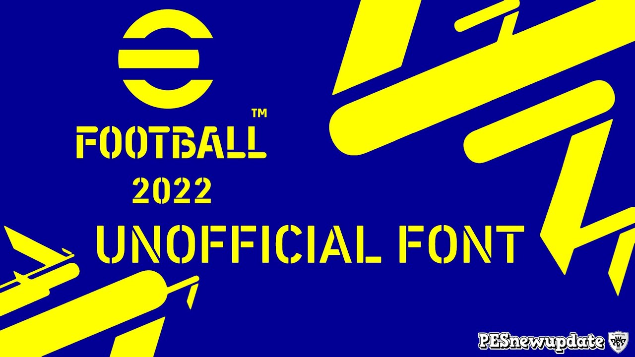 Пример шрифта eFootball