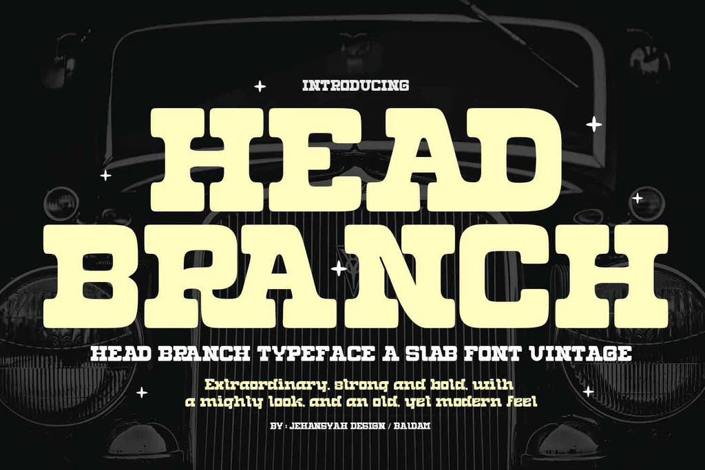 Пример шрифта Head Branch