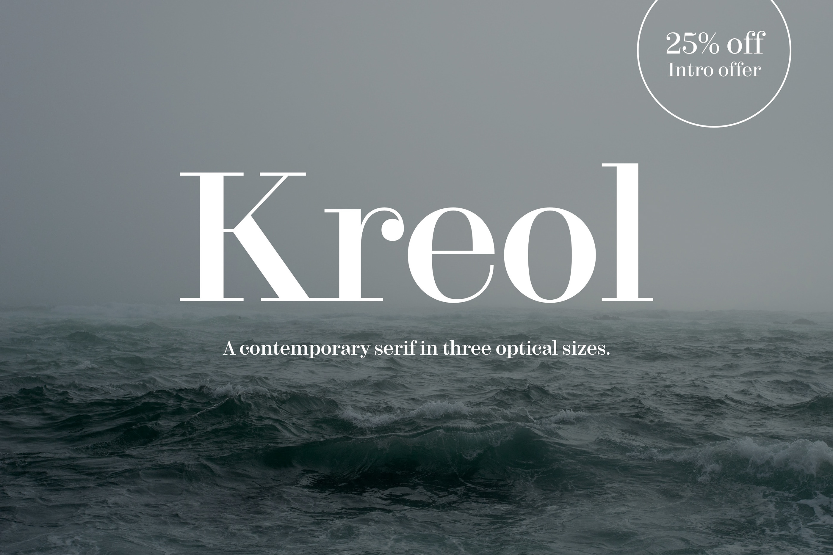 Пример шрифта Kreol Display Italic