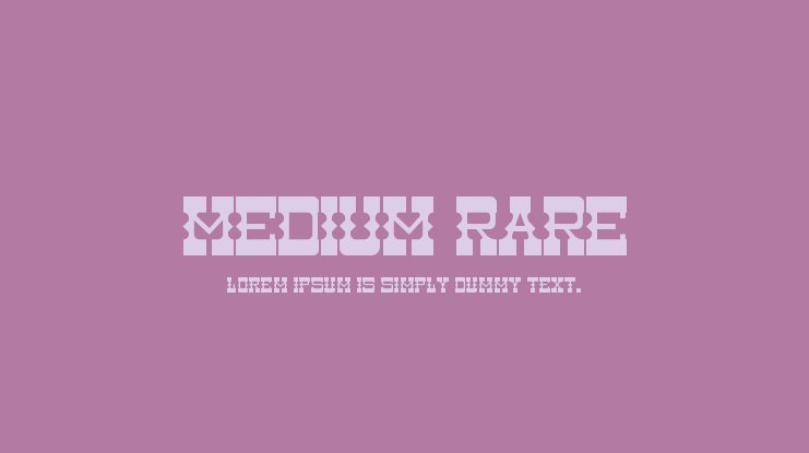 Пример шрифта Medium Rare Sans Regular