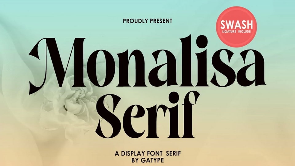 Пример шрифта Monalisa Serif Regular