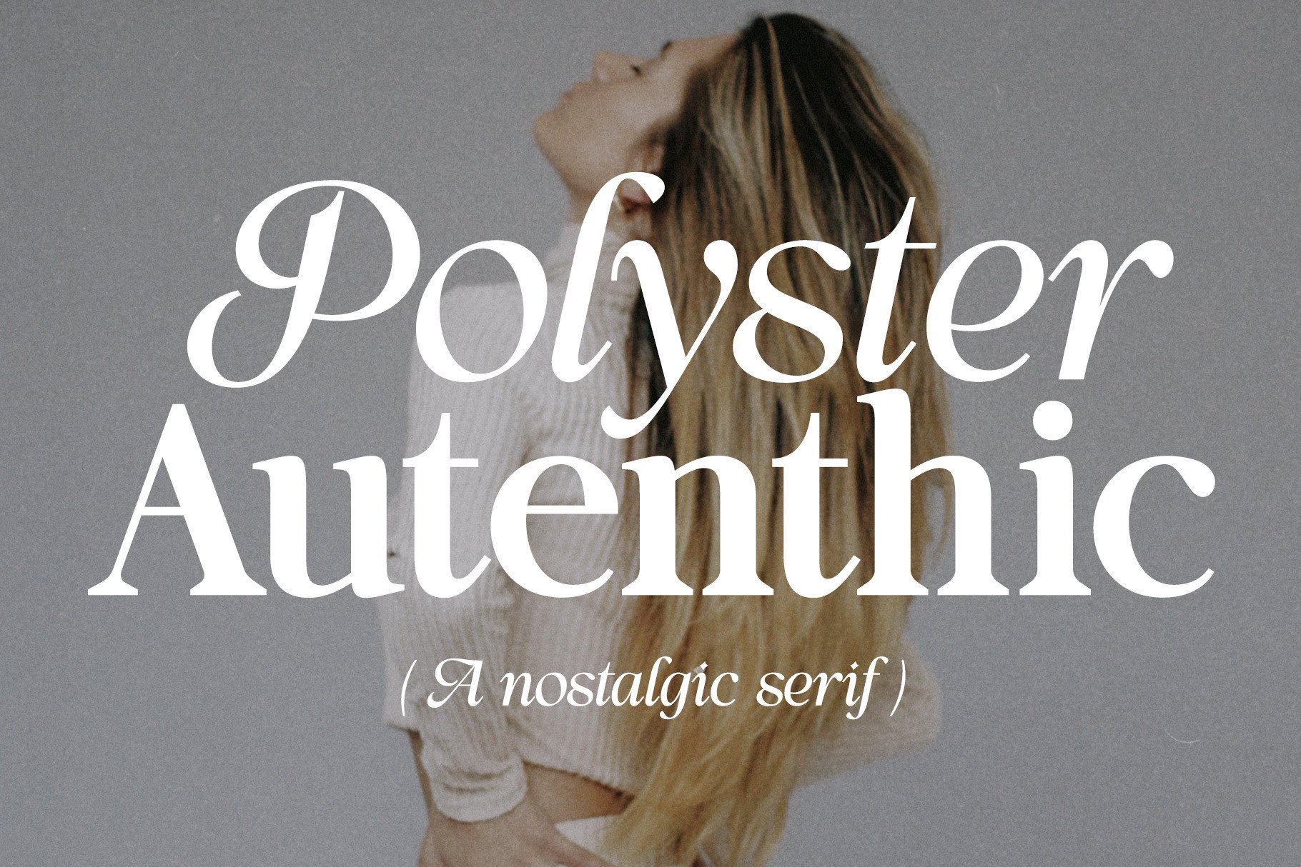 Пример шрифта Polyster Authentic Italic