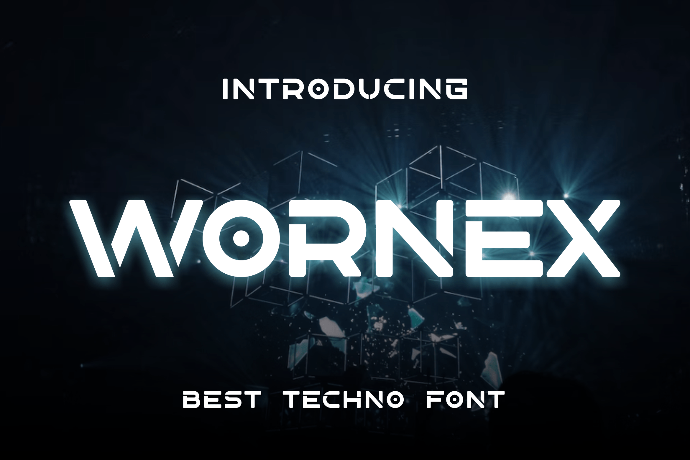 Пример шрифта Wornex