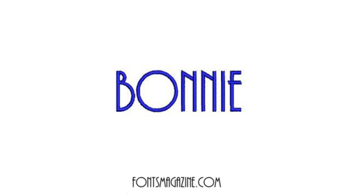 Пример шрифта Bonnie