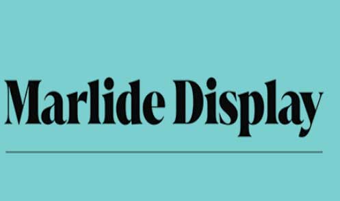 Пример шрифта Marlide Display Bold