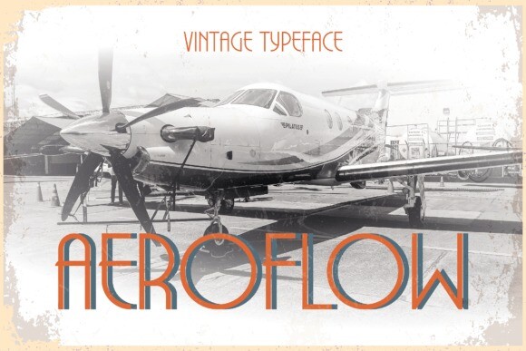 Пример шрифта Aeroflow Regular