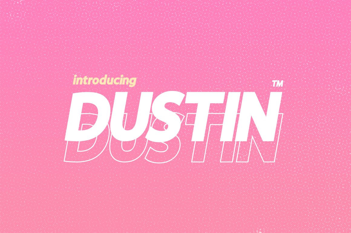 Пример шрифта Dustin Sans