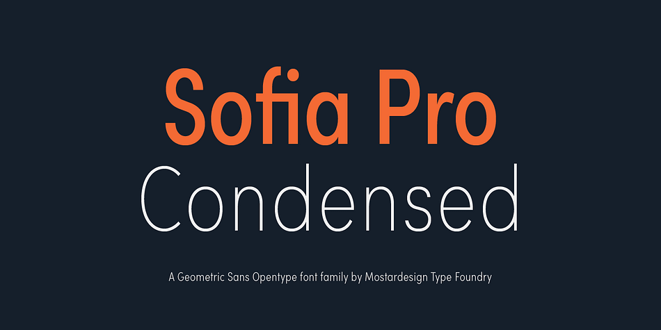 Пример шрифта Sofia Sans Condensed
