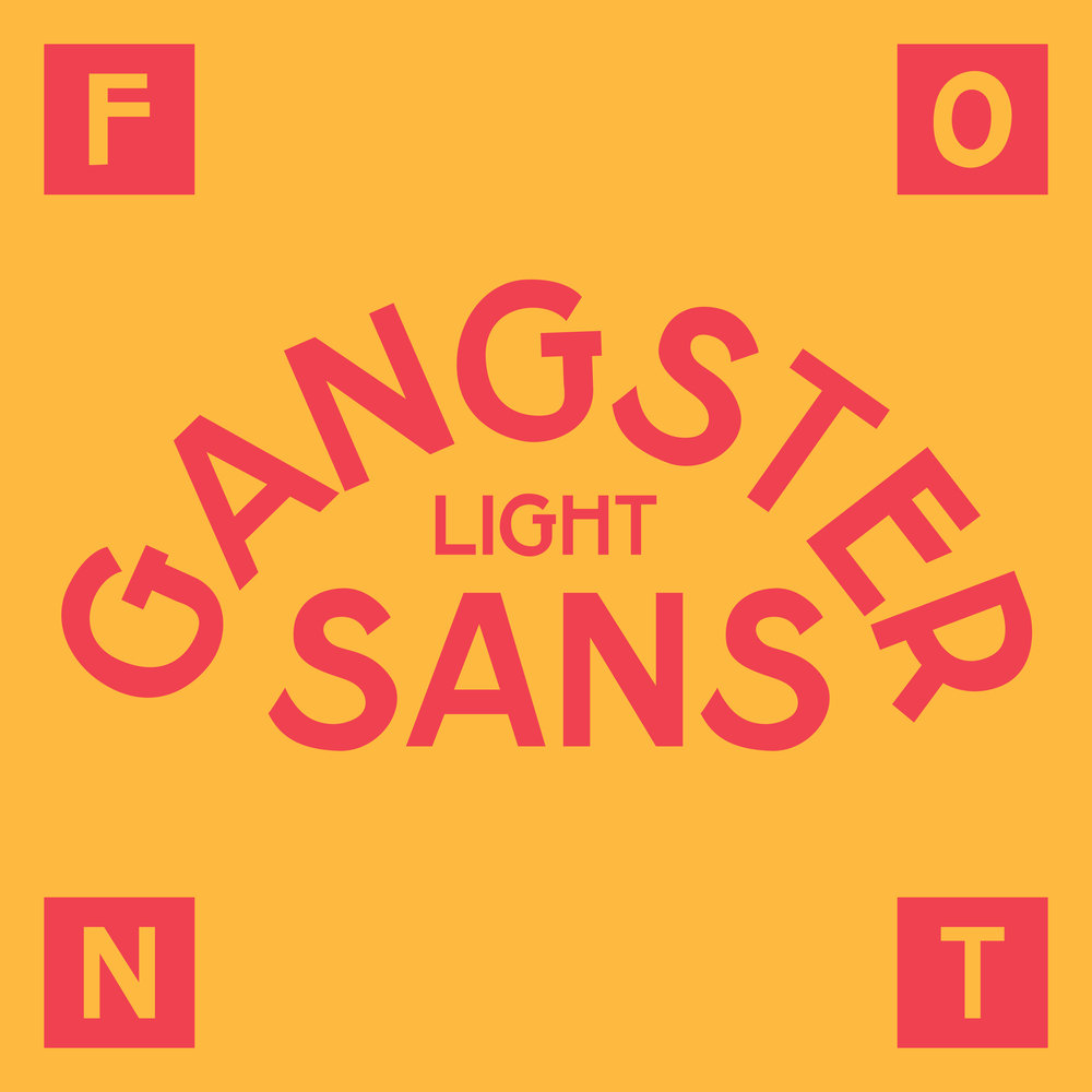 Пример шрифта Gangster Sans