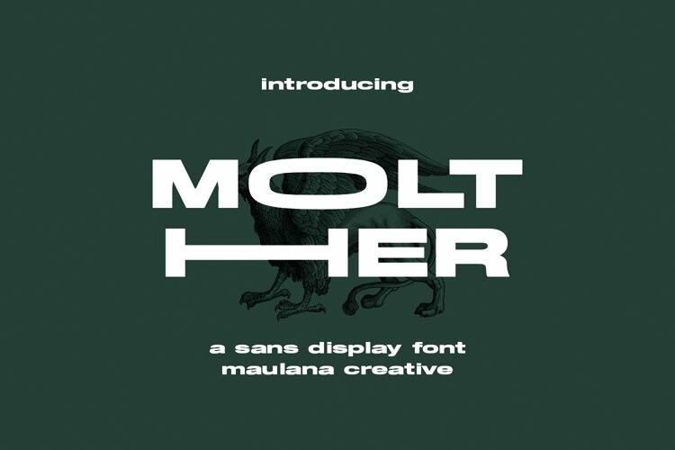 Пример шрифта Molther