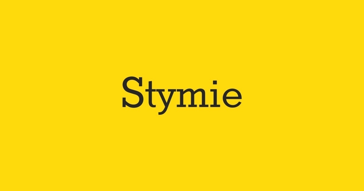 Пример шрифта Stymie SB Light
