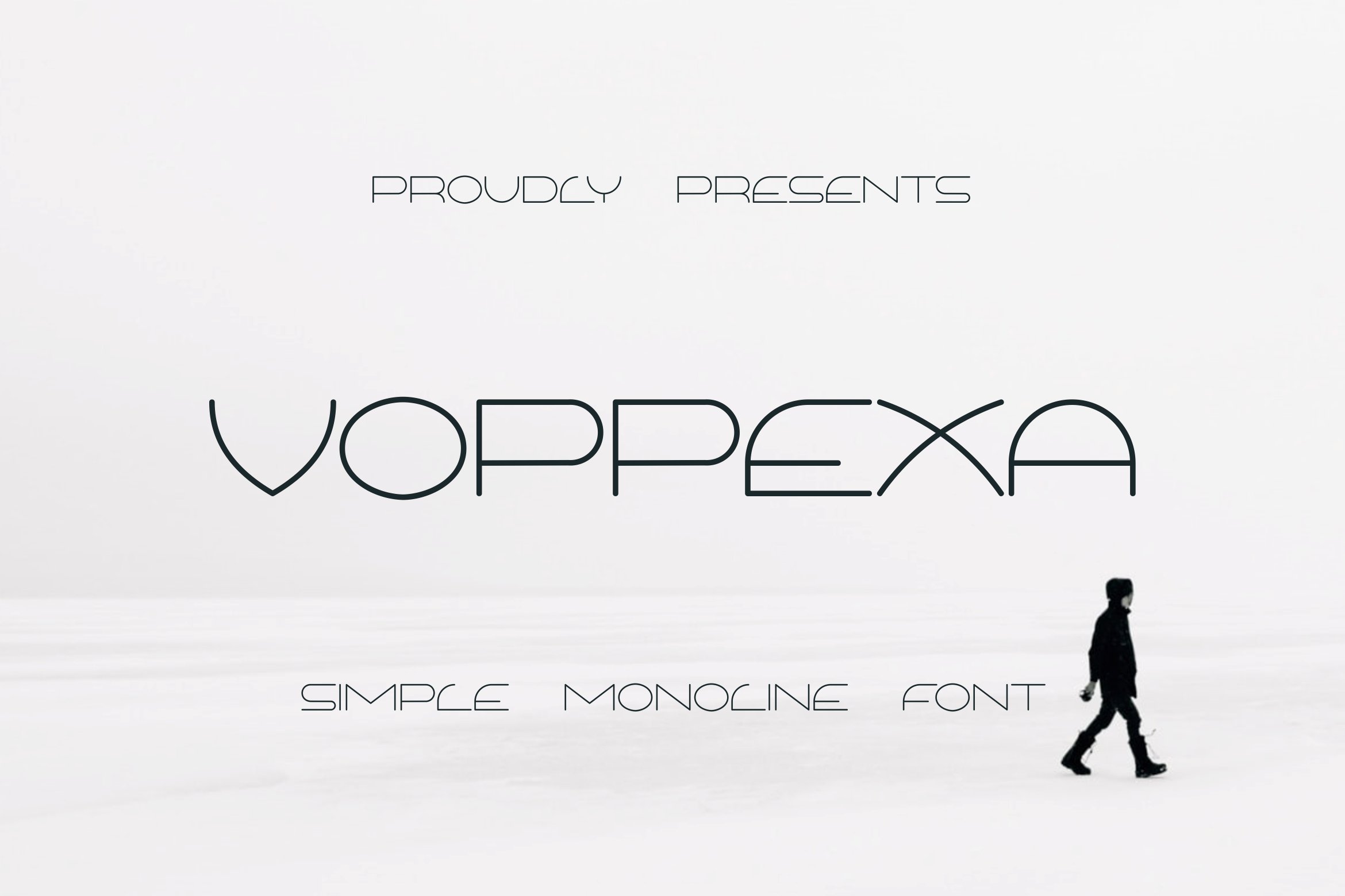 Пример шрифта Voppexa