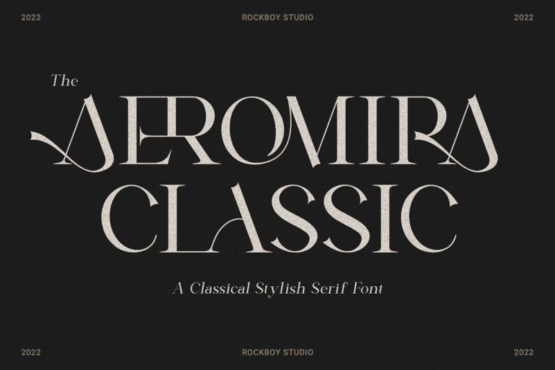 Пример шрифта Aeromira Classic