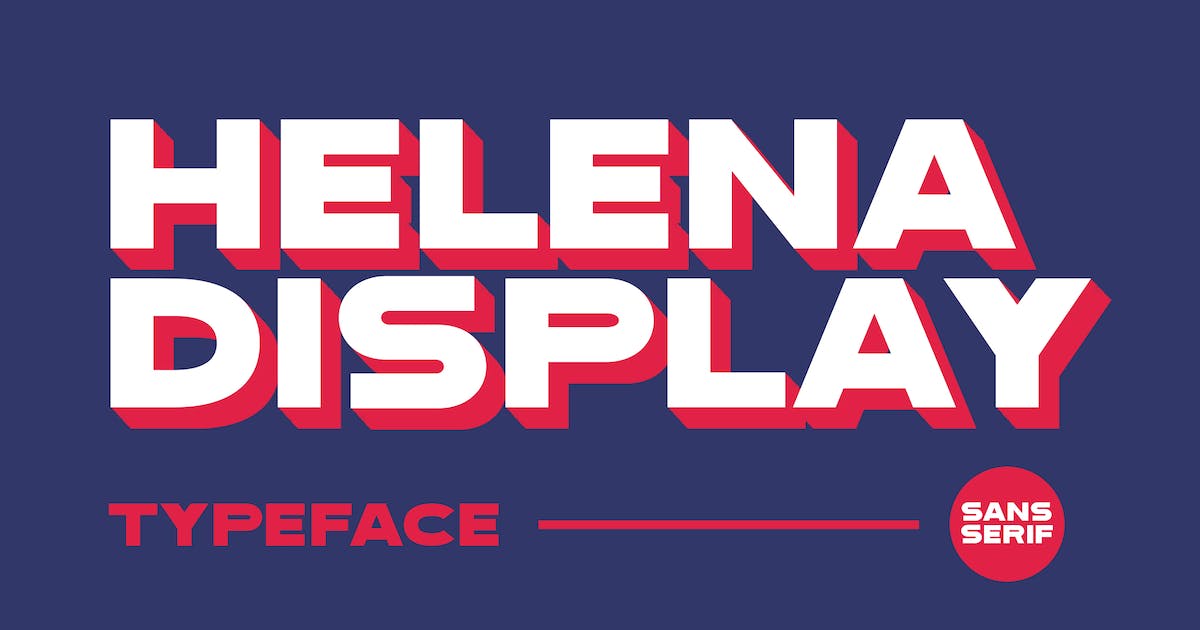 Пример шрифта Helena Display