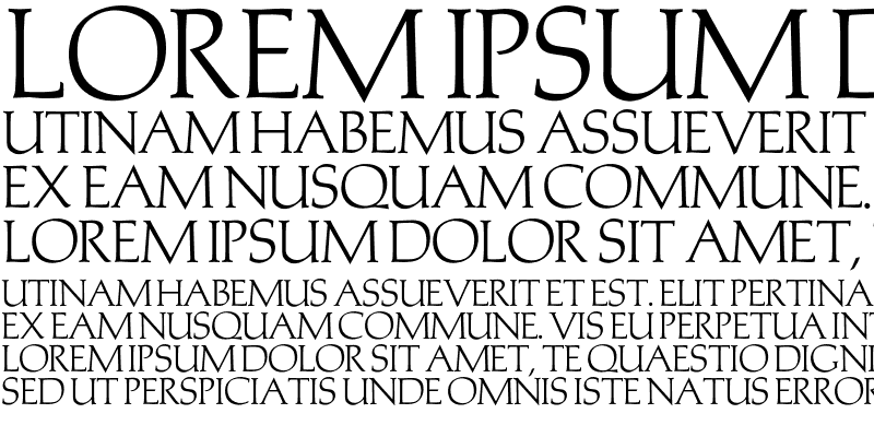 Пример шрифта Monalista