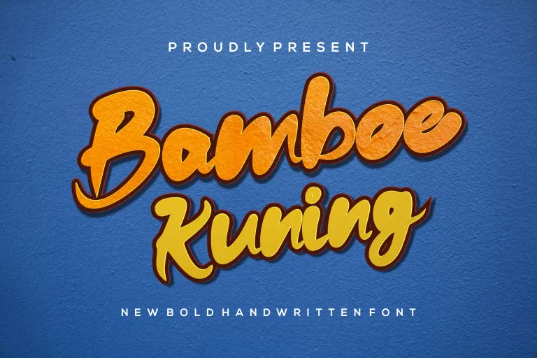 Пример шрифта Bamboe Kuning