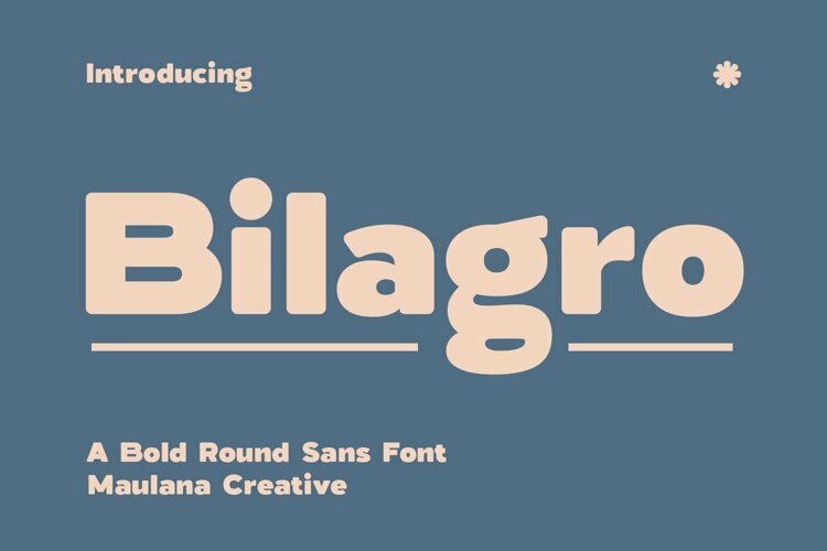 Пример шрифта Bilagro
